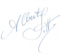 Alberto Sittas Unterschrift